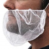 Beard Net, Nylon, Large, White (1000/CS)